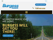 Tablet Screenshot of burgesstransfer.com